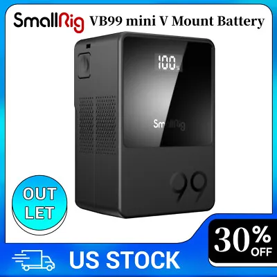 SmallRig VB99 Mini V Mount Battery 3580 (99Wh) For Sony Canon Camera 3580 • $170