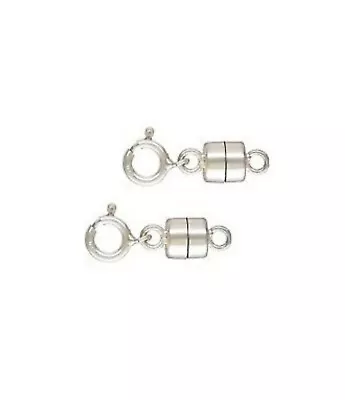 925 Sterling Silver 4.5mm Magnetic Clasps Converter With 5mm Spring Ring #5305-9 • $10.40