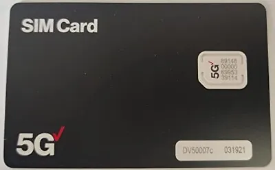 Verizon Sim Card With FREE $50 First Month Prepaid Plan Included!  Unlimited LTE • $24.99