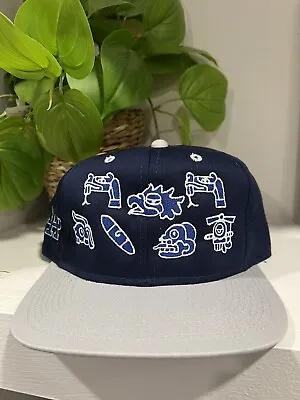 Vintage CUSTOM HIEROGLYPHICS Los Angeles LA Dodgers Merchandise Hat Snapback Cap • $64.99