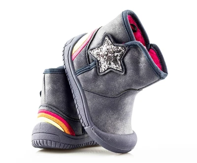 £10.95 • Buy Infant Girls Warm Lined Winter Walking Touch Strap Ankle Boots Shoes Size