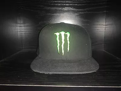 Monster Energy Hat Snapback Cap Black Green One Size Graphic Brim BRAND NEW • $40