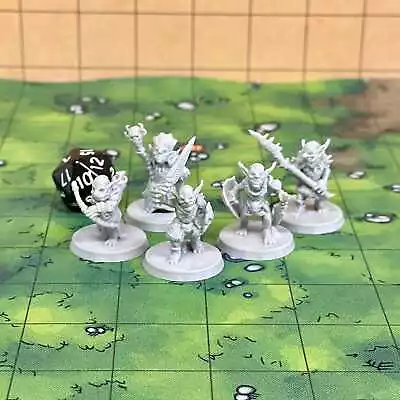 Goblin Gang (Set Of 5) Dungeons And Dragons Miniatures DnD D&D Mini 32mm Lot • $6.19