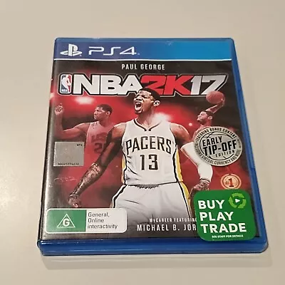 NBA 2K17 PS4 Playstation 4 Game Basketball  • $1.75