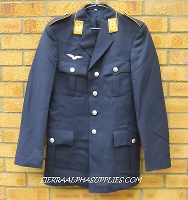German Army Surplus Luftwaffe Air Force Tunic Navy Blue Uniform Dress Jacket • $48.77