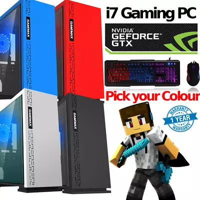 Gaming PC Quad Core I7 SSD Windows 10 Desktop Computer 16GB RAM GTX 1650 4GB  • £469.99