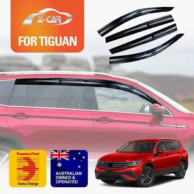 $67.62 • Buy Weathershields For Volkswagen Tiguan 2016-2023 Car Window Visor Weather Shields