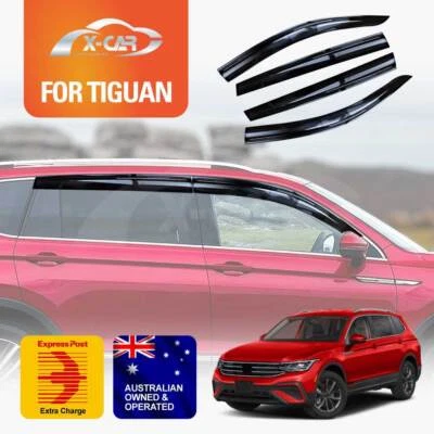 $67.62 • Buy Weathershields For Volkswagen Tiguan 2016-2023 Car Window Visor Weather Shields