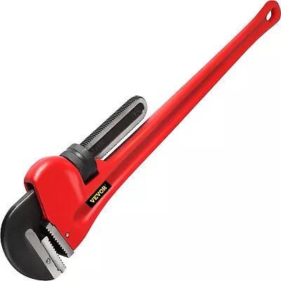 VEVOR 60  Pipe Wrench Cast-Iron Straight Handle Plumbers Tool 8  Jaw Capacity • $169.99