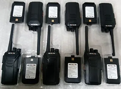 6pcs RETEVIS RTC27 Licence Free Two Way Radios W/6 Unit Charging Stand. • £109.95