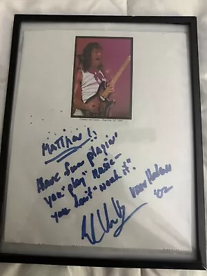 Eddie Van Halen Personal Letter Double Signed 2002 1/1 One Of A Kind Rare  • $10000