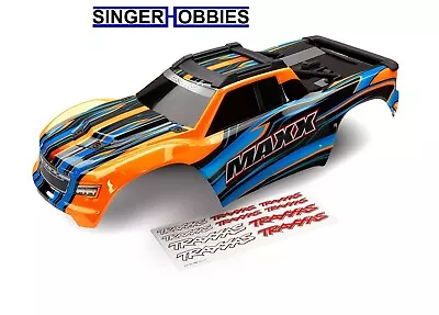 Traxxas 8911T Body Maxx V1 Orange (Painted) / Decal Sheet TRA1 • $74.95