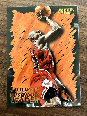 Michael Jordan 1996-97 Fleer Hardwood Leader #123 Chicago Bulls • $4.99