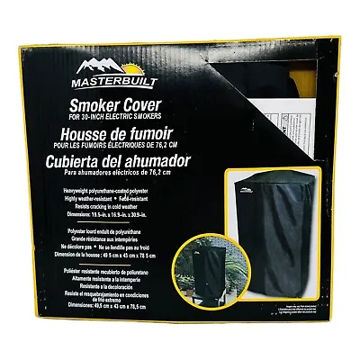 MASTERBUILT 30 Inch Electric Smoker Weather Resistant Cover BLACK • $12.97