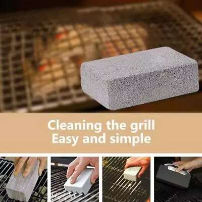 £4.71 • Buy Pumice Stone BBQ Brush Barbecue Mesh Griddle Cleaning Brushes Grill Brick;