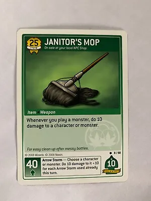 2007 MapleStory Trading Card Game Janitor Mop #8 • $5