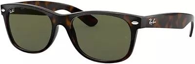 Ray-Ban RB2132 902 58New Wayfarer Classic Shinny Tortoise/Green 58mm Sunglasses • $114.99