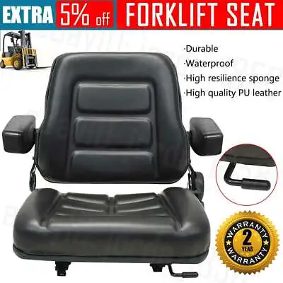 $135.99 • Buy Tractor Seat Forklift Excavator Universal Suspension Backrest Truck Chair Adjust