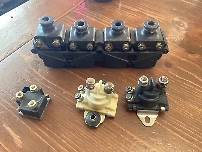 1988 Mercury 100HP Outboard Coil Set Of 4 With Solenoids And Rectifier • $50