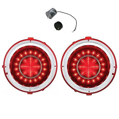 United Pacific LED Tail Light Set 1970-1973 Chevy Camaro With LED Flasher • $119.98