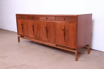 Edmond Spence Swedish Modern Walnut Sideboard Credenza Newly Refinished • $5995