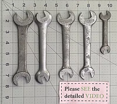 ❗SEE VIDEO❗Vintage — Lot Of 5 — BILLINGS — Open End Wrenches — Made In USA • $16.96