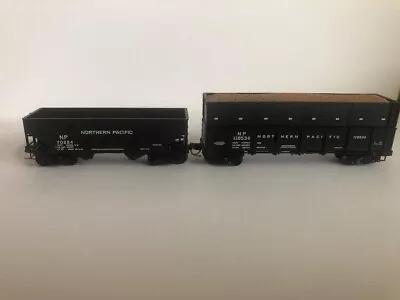 N Scale MicroTrains Northern Pacific Wood Chip Gondola + Twin Bay Hopper • $12.50