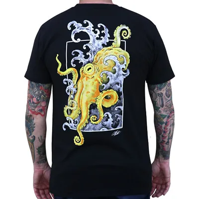 Black Market Art Tee Crawl Custom Japanese Tattoo Style Octopus T-shirt S-2XL • $29.95