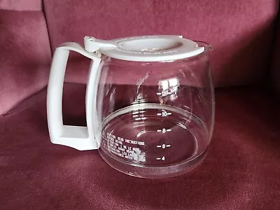  Mainstays White 12 Cup Drip Coffee Carafe Coffee Maker Pot White • $2.99