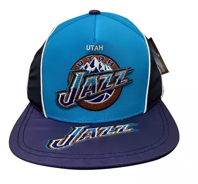 Mitchell & Ness Teal/Purple NBA Utah Jazz Freethrow HWC Snapback Hat - OSFA • $24.95