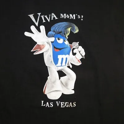 $12.99 • Buy VIVA M&M'S LAS VEGAS ELVIS PRESLEY M&M CHOCOLATE CANDY TEE T SHIRT Mens S Black 