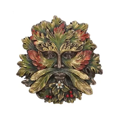 SUMMER SOLSTICE GREEN MAN / TREE SPIRIT WALL PLAQUE. Pagan/Wiccan. • £27.99