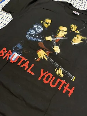 Vintage 1994 Elvis Costello Brutal Youth Band Tee Shirt XL Single Stitch 90s • $45