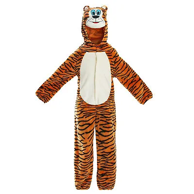 Childs Tiger Costume Kids Jungle Zoo Animal World Book Day Unisex Fancy Dress • £5.99