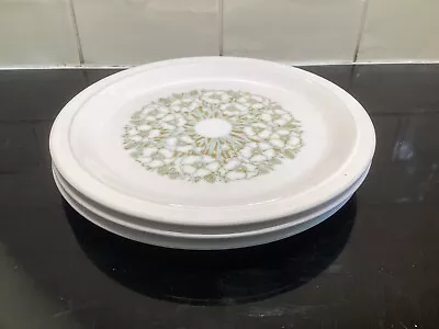 3 Hornsea  Fleur Luncheon  Large Dessert  Plates • £10