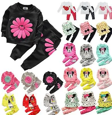 £11.24 • Buy Toddler Kids Baby Girls Outfits Sweater Casual Tops + Pants Tracksuit Clothes