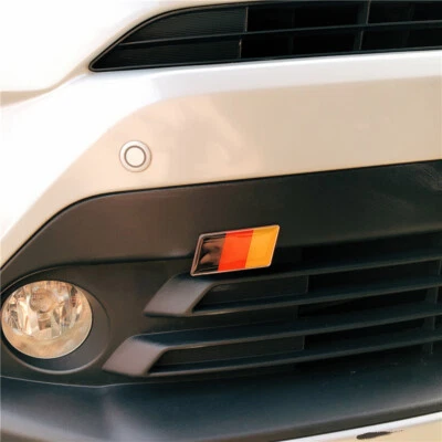 $10.47 • Buy German Flag Car Grille Badge Emblem Decal Sticker Accessories For Audi BMW VW