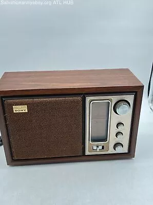 Vintage Sony ICF-9650W AM/FM Table Radio Music MCM Mid-Century Modern *WORKS* • $14.99