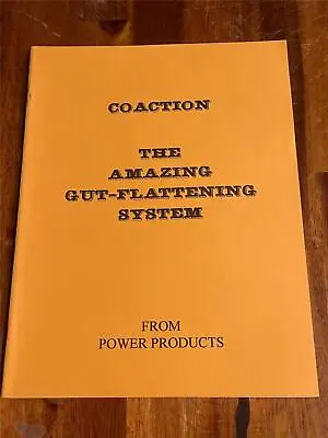 Coaction THE AMAZING GUT-FLATTENING SYSTEM Muscle Booklet By Power Products 1996 • $15