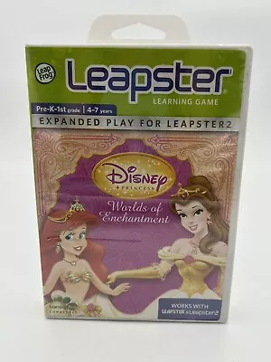 Leap Frog Leapster 2 Disney Princess Worlds Of Enchantment Learning Game NIB • $17.99