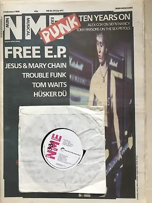 NME Feb 1st 1986 Alex Cox Free Vinyl EP JAMC Husker Waits Hucknall Punk 10 Years • £60