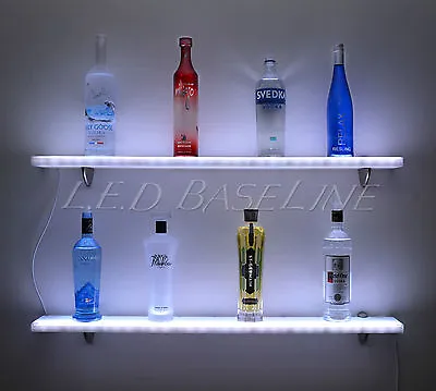 92” Wall Shelf - LED Lighted -Great For Home Bars Liquor Bottle Product Display • $362.83