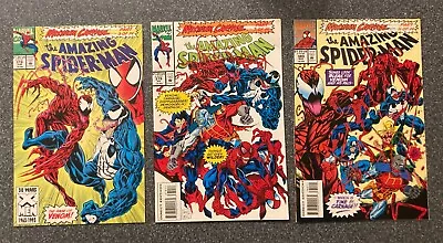 Amazing Spider-Man #'s 378379 & 380 (Maximum Carnage Saga) Marvel Comics • $13.99
