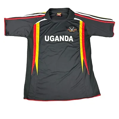UGANDA FUFA National Team Cranes Soccer Football Jersey Sports Wear Men's Large • $29.95