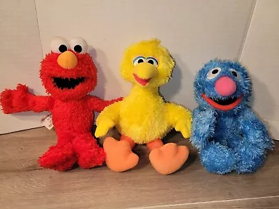 Sesame Street Big Bird Grover & Elmo Lot 10  Plush Stuffed Toy 2013 • $12.99