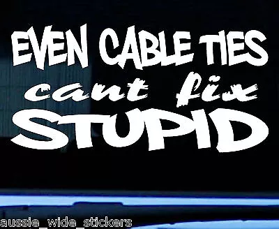 $6.90 • Buy CABLE TIES 4x4 Ute Bullbar Toolbox Accessories Funny Stickers 200mm