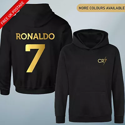 CR7 Kids Hoodie Ronaldo Hoodie Football Al Nassr Jersey Boys Birthday Gift • £14.99
