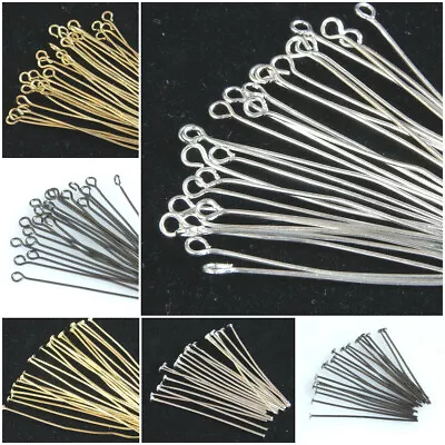 Eye Pins~head Pins~metal~choose Colour~and~length 20 Mm ~ 50 Mm • £2.59