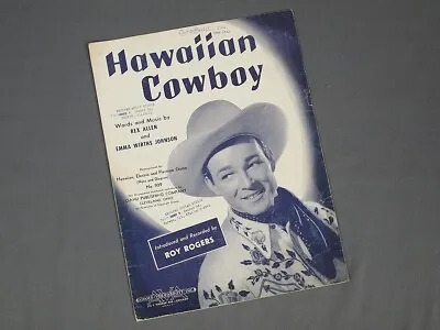 1948 Guitar Sheet Music  Hawaiian Cowboy  Oahu Publishing Roy Rogers • $9.49