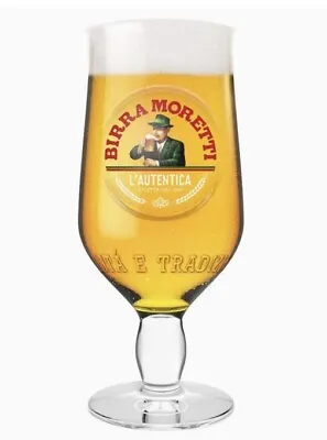 24 Birra Moretti Pint Chalice Glasses Brand New • $99.56